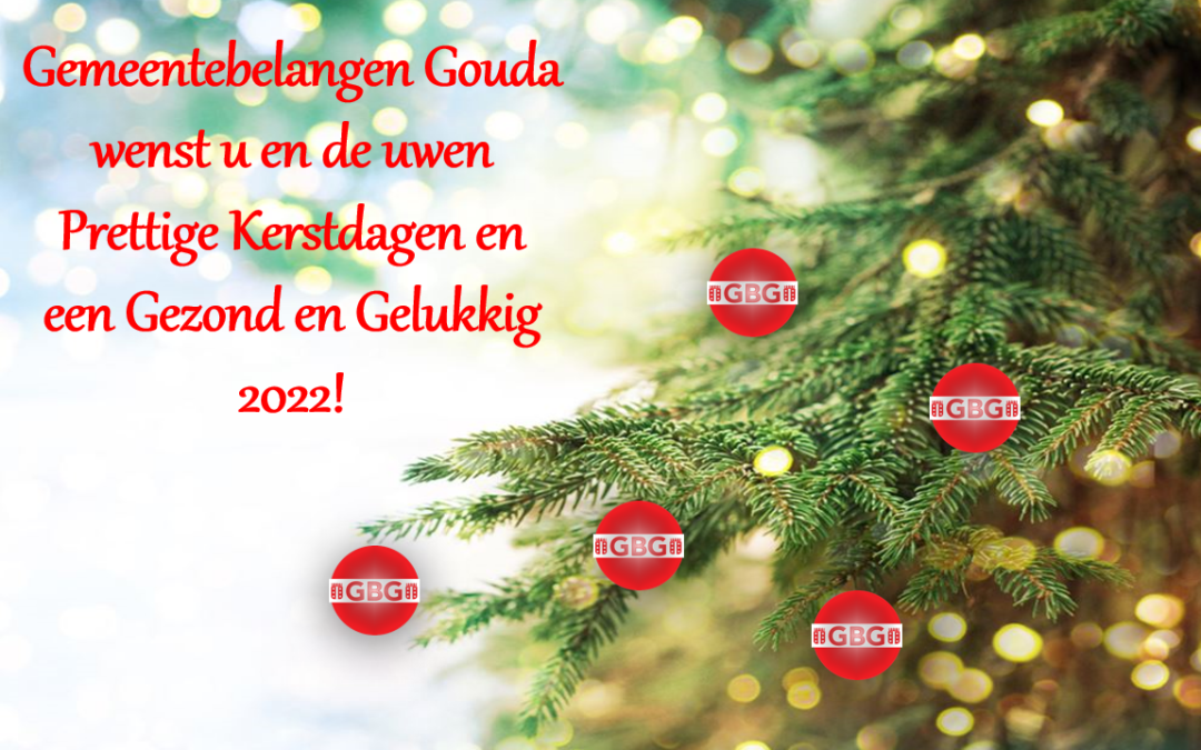 Kerstgroet en Nieuwjaarswens 2022 Gemeentebelangen Gouda